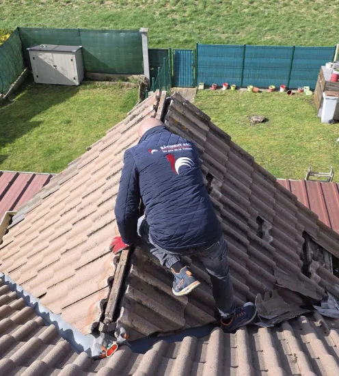 Closoir de faîtage sur chien assis — BS Couvreur Seine-et-Marne